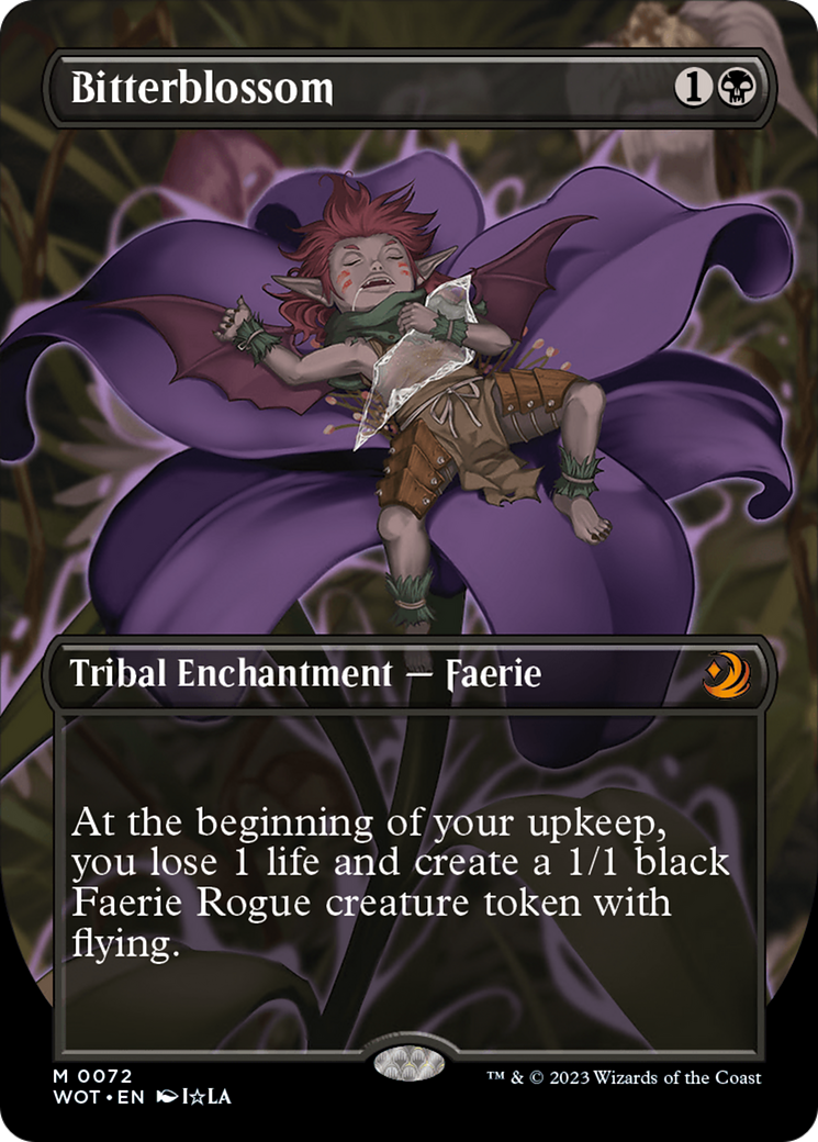 Bitterblossom (Anime Borderless) [Wilds of Eldraine: Enchanting Tales] - Magic: The Gathering - Card Brawlers | Quebec | Canada |