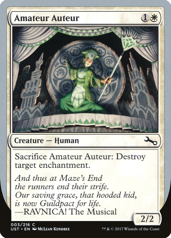 Amateur Auteur (RAVNICA! The Musical) [Unstable] - Magic: The Gathering - Card Brawlers | Quebec | Canada |