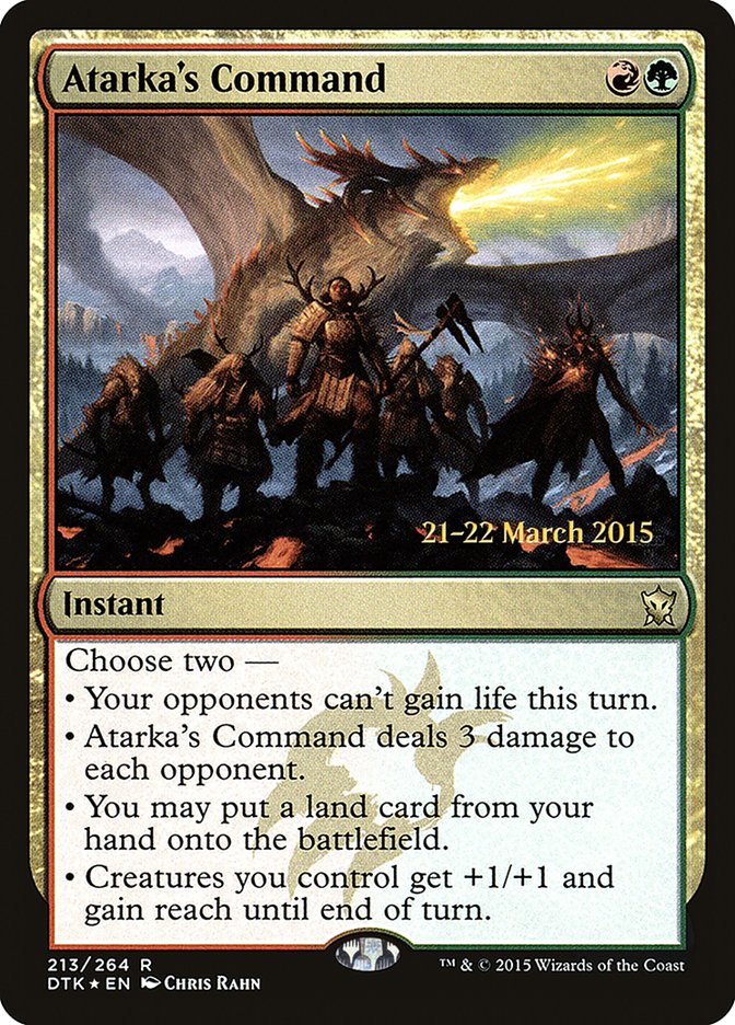 Atarka's Command [Dragons of Tarkir Prerelease Promos] - Magic: The Gathering - Card Brawlers | Quebec | Canada |
