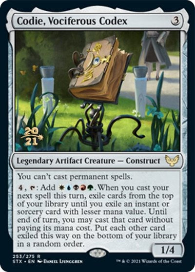 Codie, Vociferous Codex [Strixhaven: School of Mages Prerelease Promos] - Magic: The Gathering - Card Brawlers | Quebec | Canada |