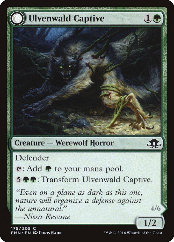 Ulvenwald Captive // Ulvenwald Abomination [Eldritch Moon] - Magic: The Gathering - Card Brawlers | Quebec | Canada |