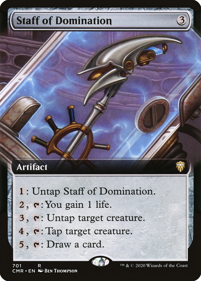 Staff of Domination (Extended Art) [Commander Legends] - Magic: The Gathering - Card Brawlers | Quebec | Canada |