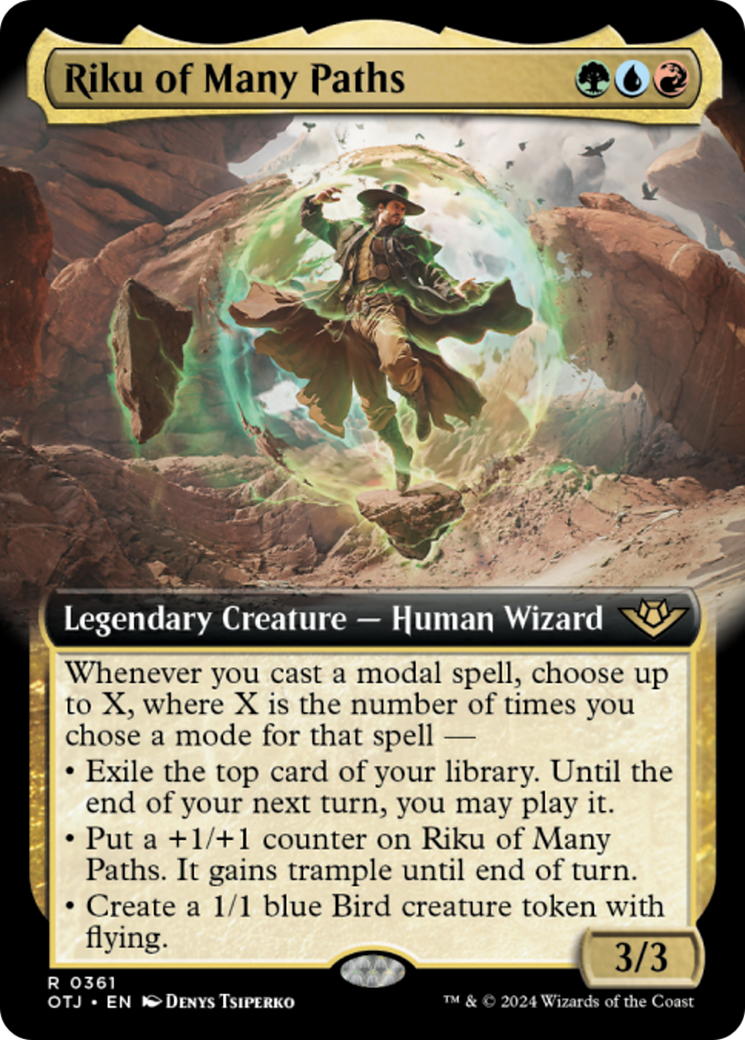 Riku of Many Paths (Extended Art) [Outlaws of Thunder Junction] - Magic: The Gathering - Card Brawlers | Quebec | Canada |
