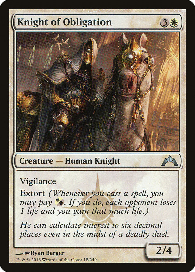 Knight of Obligation [Gatecrash] - Magic: The Gathering - Card Brawlers | Quebec | Canada |