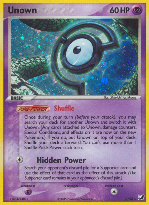 Unown (C) (C/28) [EX: Unseen Forces] - Pokémon - Card Brawlers | Quebec | Canada |