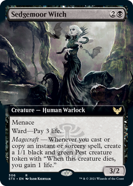 Sedgemoor Witch (Extended Art) [Strixhaven: School of Mages] - Magic: The Gathering - Card Brawlers | Quebec | Canada |