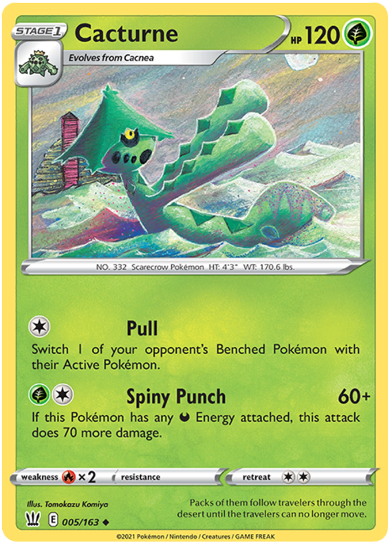 Cacturne (005/163) [Sword & Shield: Battle Styles] - Pokémon - Card Brawlers | Quebec | Canada |