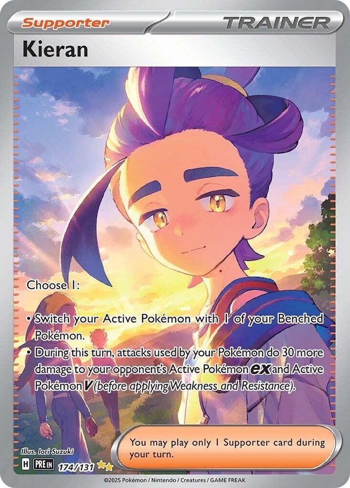 Kieran (174/131) [Scarlet & Violet: Prismatic Evolutions] - Pokémon - Card Brawlers | Quebec | Canada |