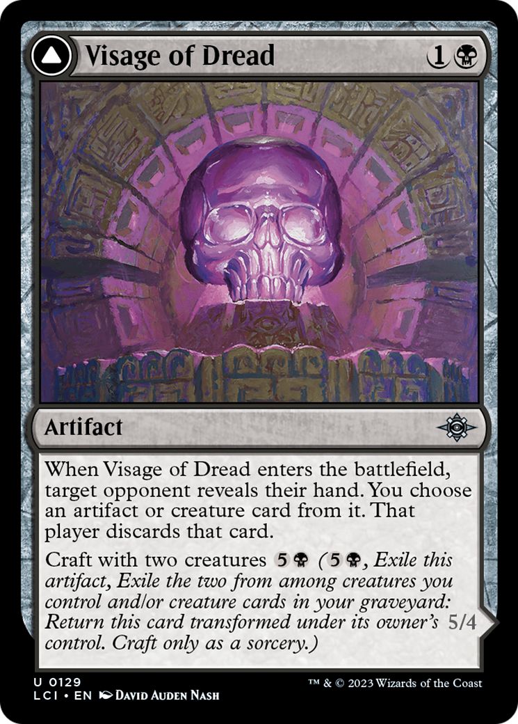 Visage of Dread // Dread Osseosaur [The Lost Caverns of Ixalan] - Magic: The Gathering - Card Brawlers | Quebec | Canada |