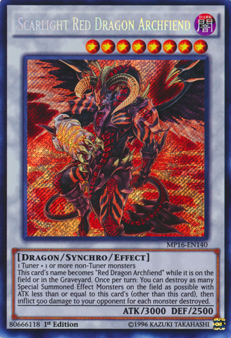 Scarlight Red Dragon Archfiend [MP16-EN140] Secret Rare - Yu-Gi-Oh! - Card Brawlers | Quebec | Canada |