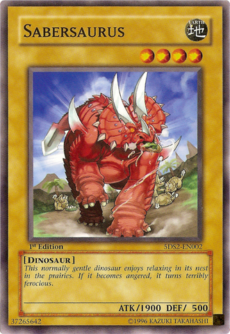 Sabersaurus [5DS2-EN002] Common - Yu-Gi-Oh! - Card Brawlers | Quebec | Canada |