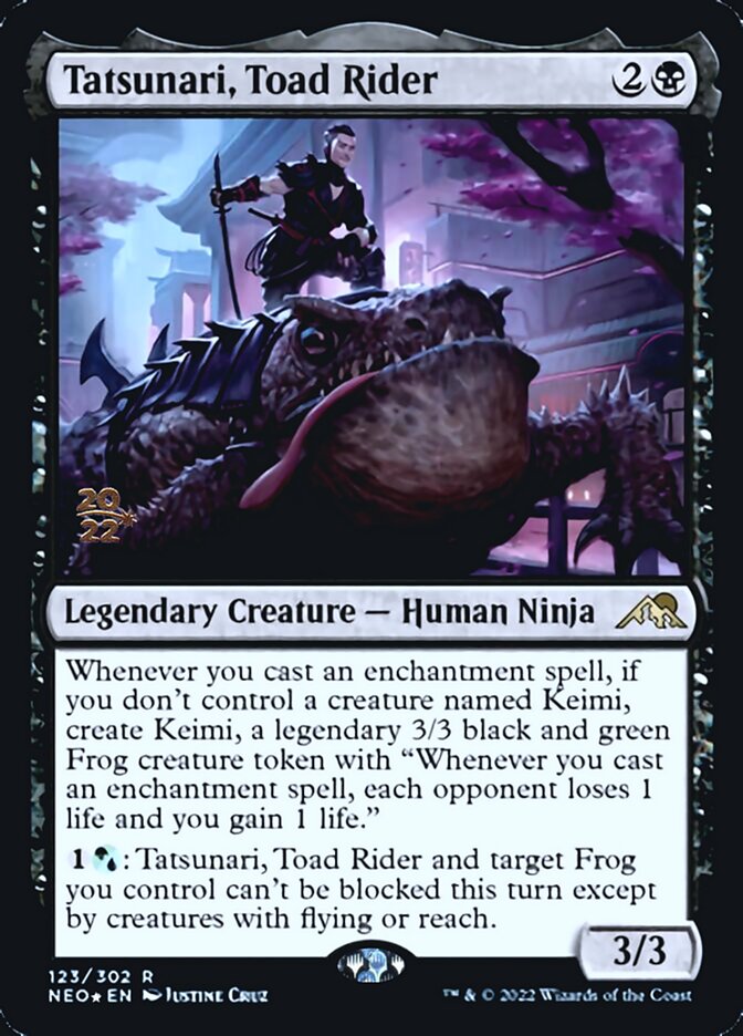 Tatsunari, Toad Rider [Kamigawa: Neon Dynasty Prerelease Promos] - Magic: The Gathering - Card Brawlers | Quebec | Canada |