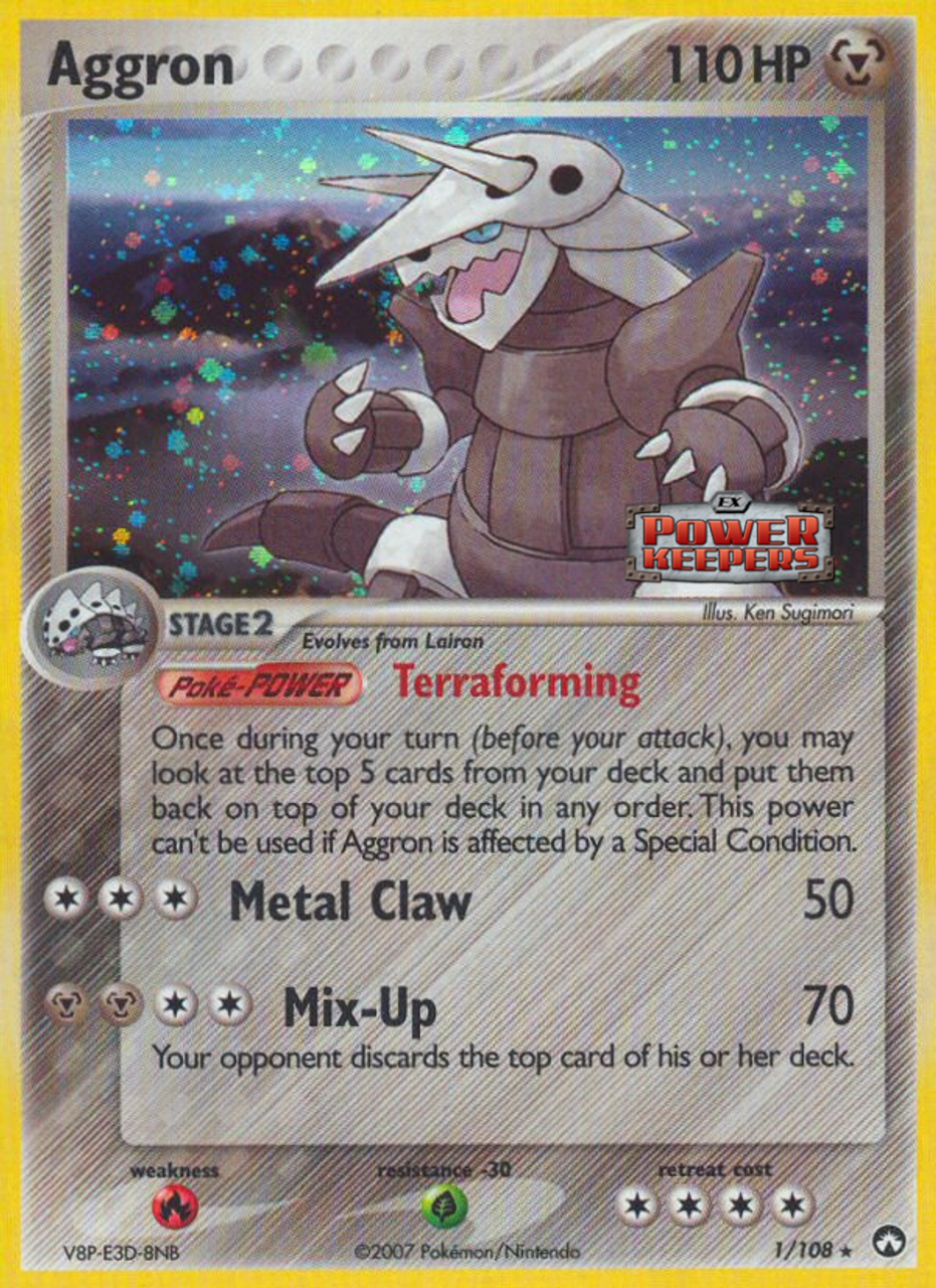 Aggron (1/108) (Stamped) [EX: Power Keepers] - Pokémon - Card Brawlers | Quebec | Canada |