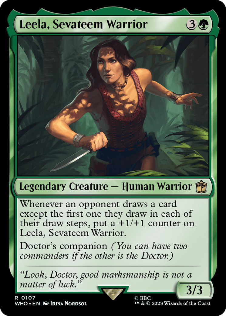 Leela, Sevateem Warrior [Doctor Who] - Magic: The Gathering - Card Brawlers | Quebec | Canada |