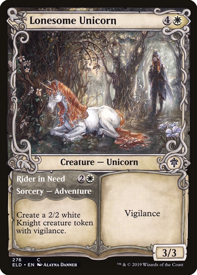 Lonesome Unicorn // Rider in Need (Showcase) [Throne of Eldraine] - Magic: The Gathering - Card Brawlers | Quebec | Canada |