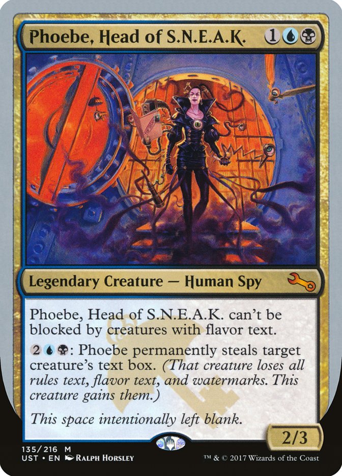 Phoebe, Head of S.N.E.A.K. [Unstable] - Magic: The Gathering - Card Brawlers | Quebec | Canada |