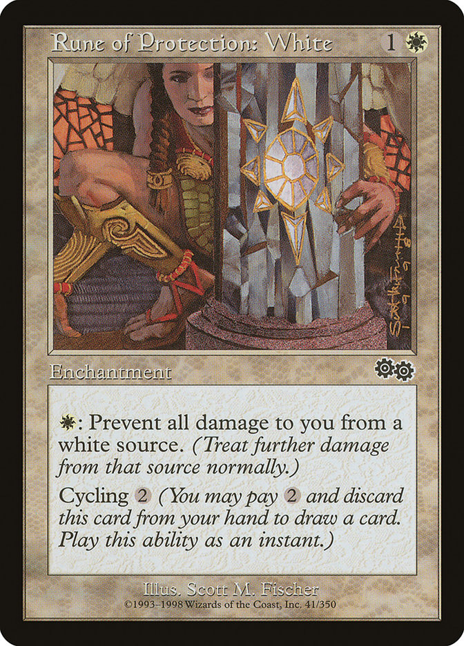 Rune of Protection: White [Urza's Saga] - Magic: The Gathering - Card Brawlers | Quebec | Canada |