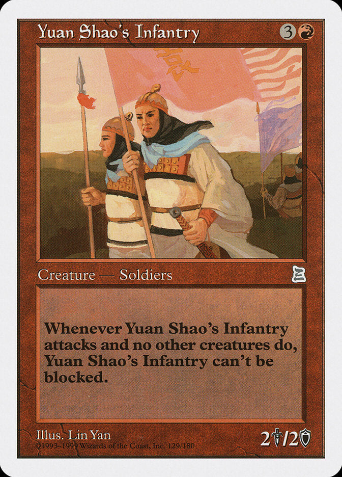 Yuan Shao's Infantry [Portal Three Kingdoms] - Magic: The Gathering - Card Brawlers | Quebec | Canada |