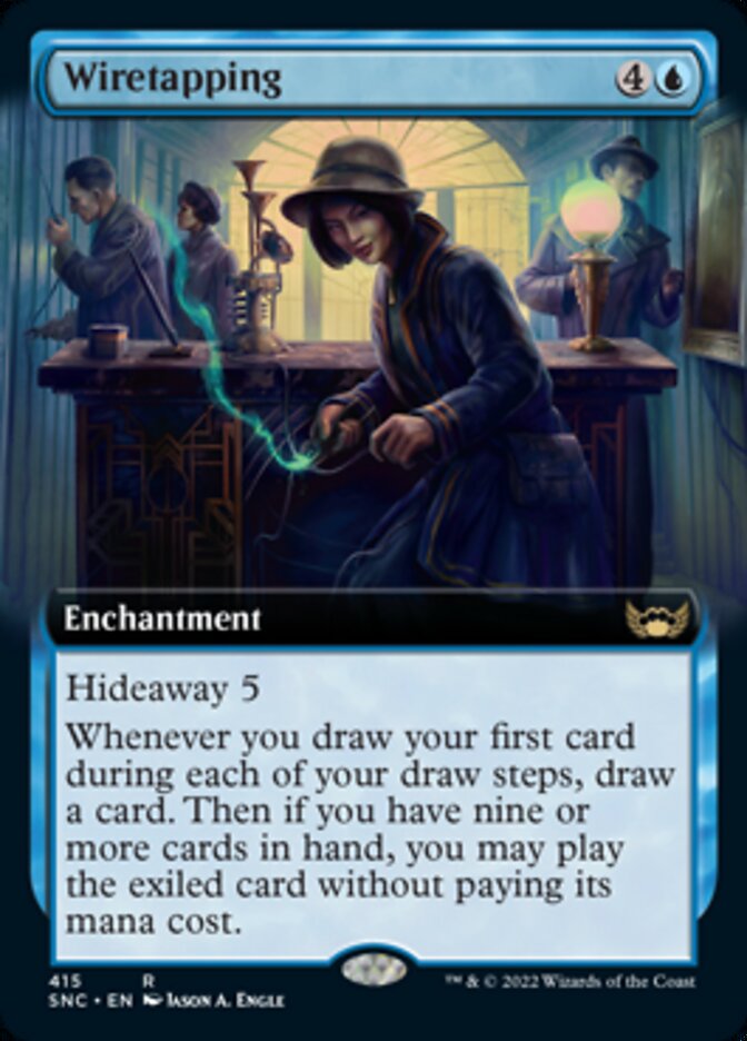 Wiretapping (Extended Art) [Streets of New Capenna] - Magic: The Gathering - Card Brawlers | Quebec | Canada |