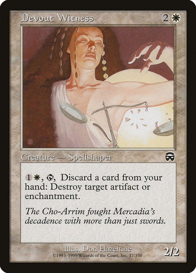 Devout Witness [Mercadian Masques] - Magic: The Gathering - Card Brawlers | Quebec | Canada |