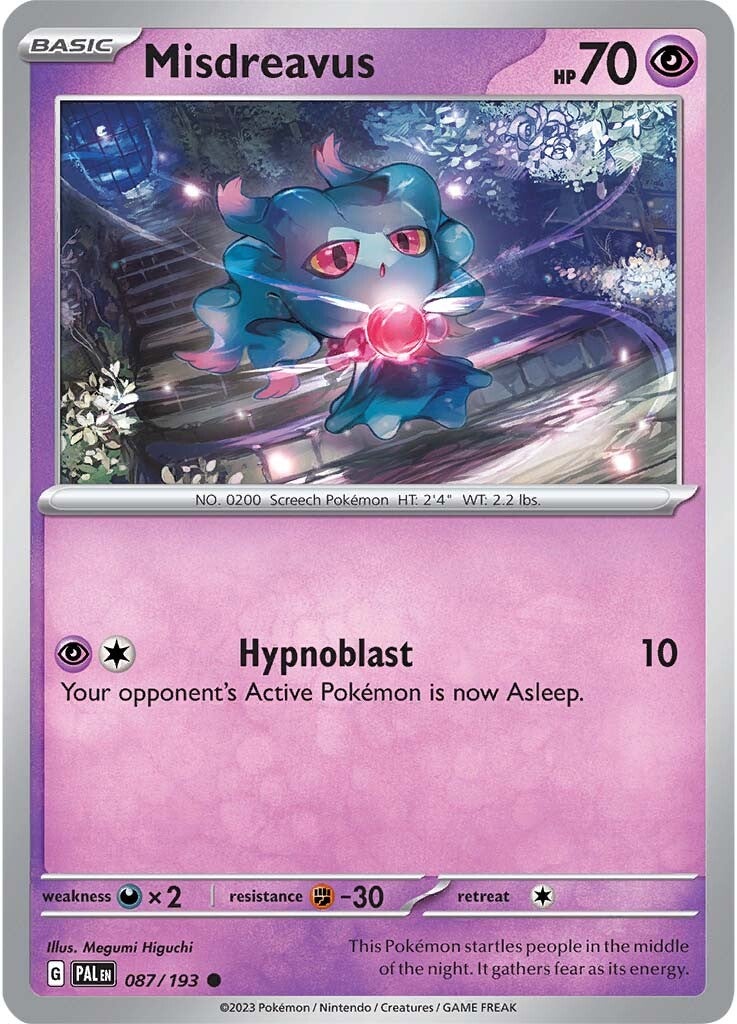 Misdreavus (087/193) [Scarlet & Violet: Paldea Evolved] - Pokémon - Card Brawlers | Quebec | Canada |