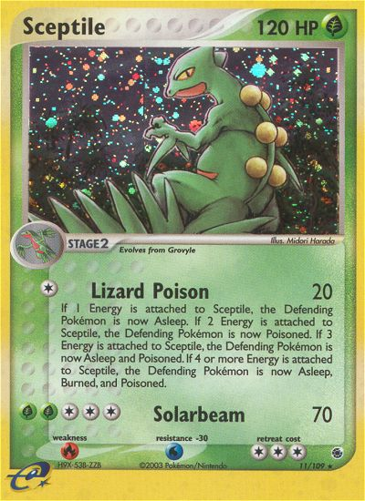Sceptile (11/109) [EX: Ruby & Sapphire] - Pokémon - Card Brawlers | Quebec | Canada |