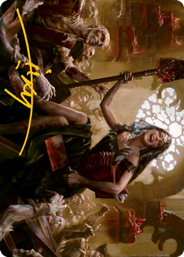 Gisa, Glorious Resurrector Art Card (Gold-Stamped Signature) [Innistrad: Midnight Hunt Art Series] - Magic: The Gathering - Card Brawlers | Quebec | Canada |