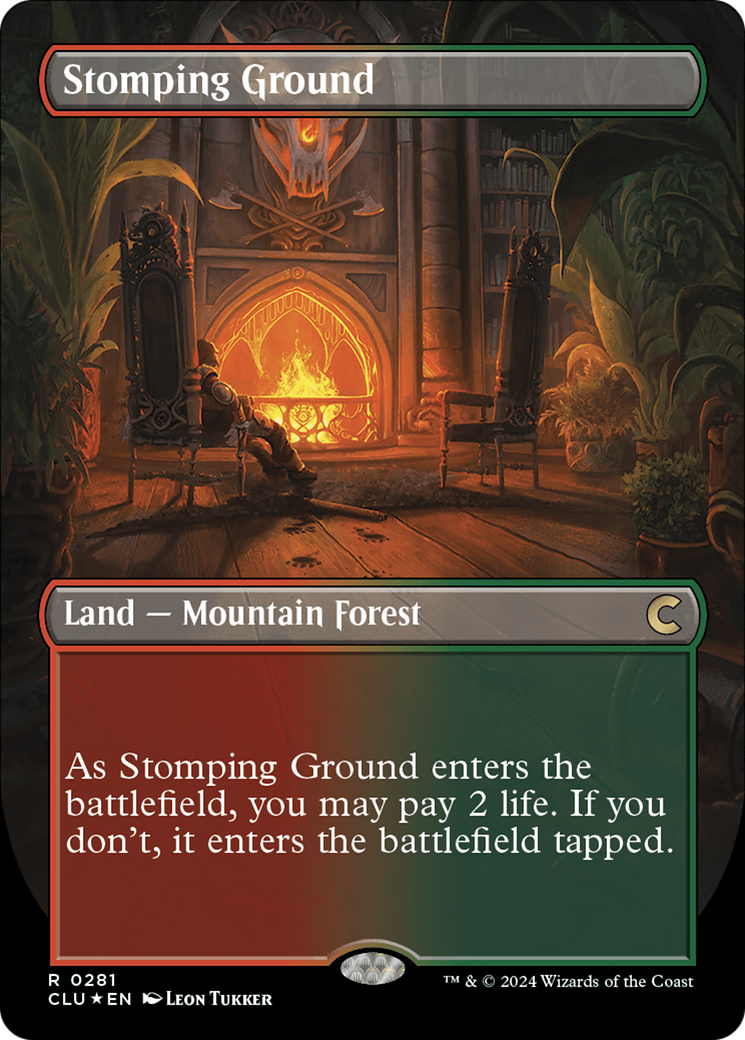 Stomping Ground (Borderless) [Ravnica: Clue Edition] - Magic: The Gathering - Card Brawlers | Quebec | Canada |