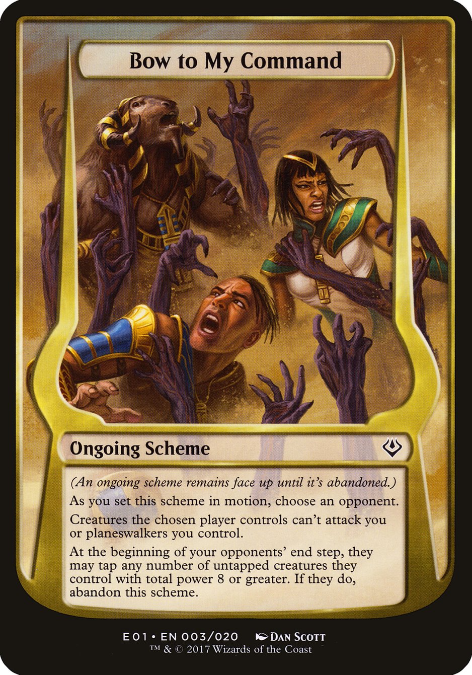 Bow to My Command (Schemes) [Archenemy: Nicol Bolas Schemes] - Magic: The Gathering - Card Brawlers | Quebec | Canada |
