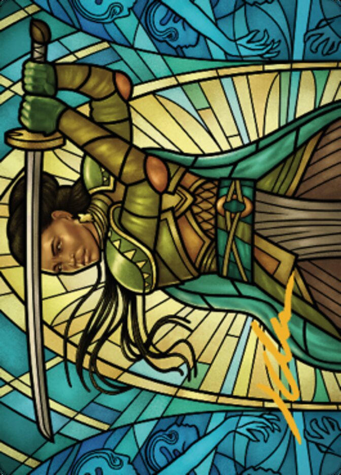 Shanna, Purifying Blade Art Card 2 (Gold-Stamped Signature) [Dominaria United Art Series] - Magic: The Gathering - Card Brawlers | Quebec | Canada |