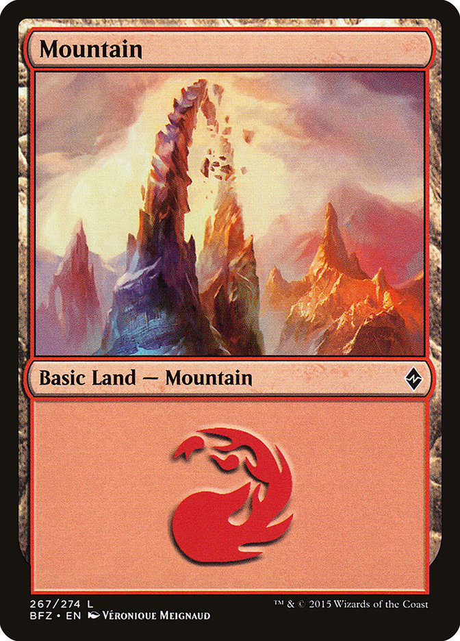 Mountain (267) [Battle for Zendikar] - Magic: The Gathering - Card Brawlers | Quebec | Canada |