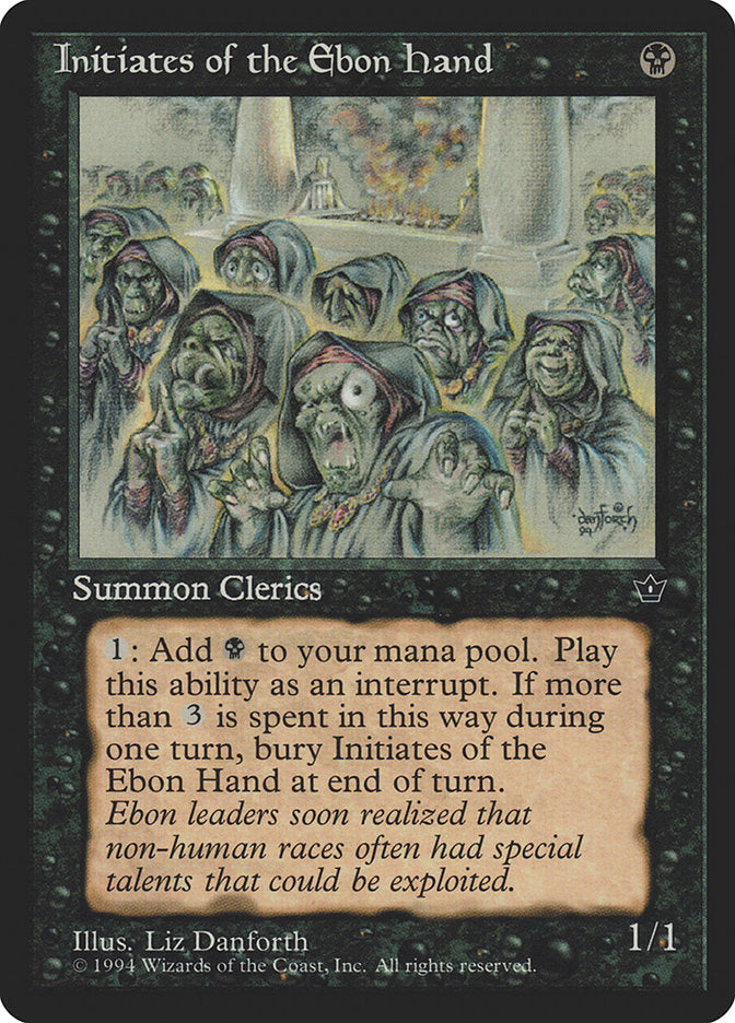 Initiates of the Ebon Hand (Liz Danforth) [Fallen Empires] - Magic: The Gathering - Card Brawlers | Quebec | Canada |