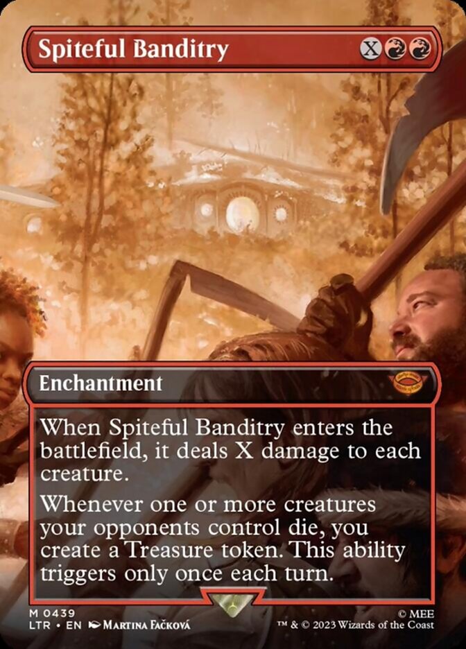 Spiteful Banditry (Borderless Alternate Art) [The Lord of the Rings: Tales of Middle-Earth] - Magic: The Gathering - Card Brawlers | Quebec | Canada |