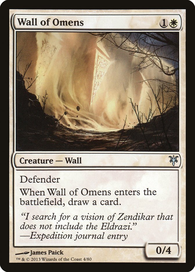 Wall of Omens [Duel Decks: Sorin vs. Tibalt] - Magic: The Gathering - Card Brawlers | Quebec | Canada |