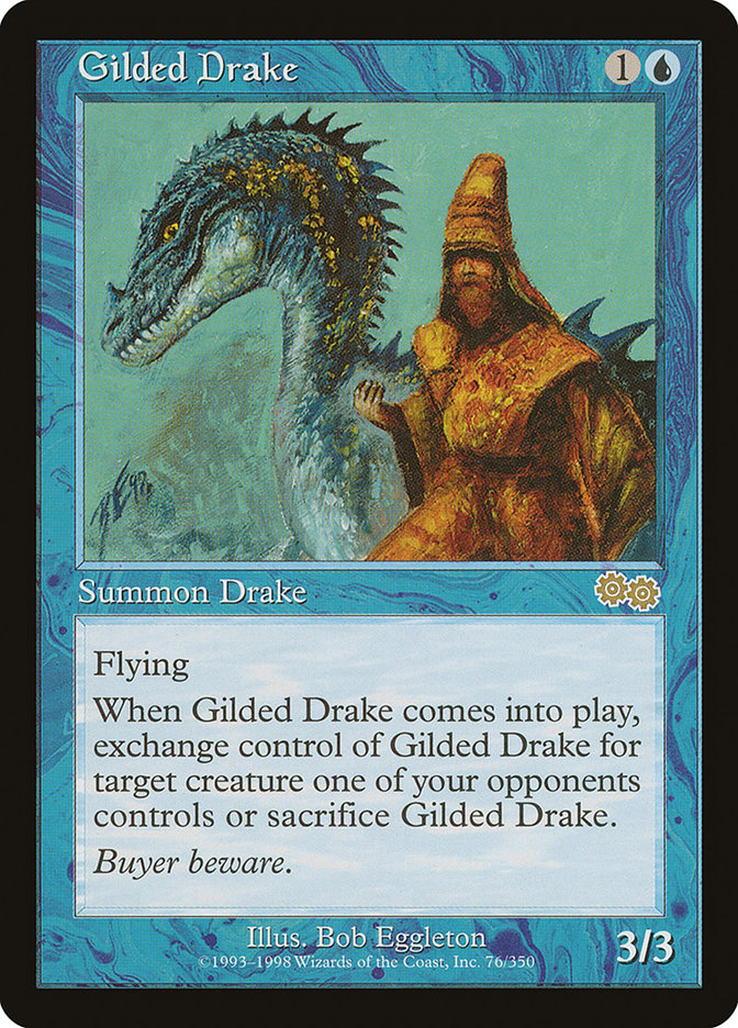 Gilded Drake [Urza's Saga] - Magic: The Gathering - Card Brawlers | Quebec | Canada |