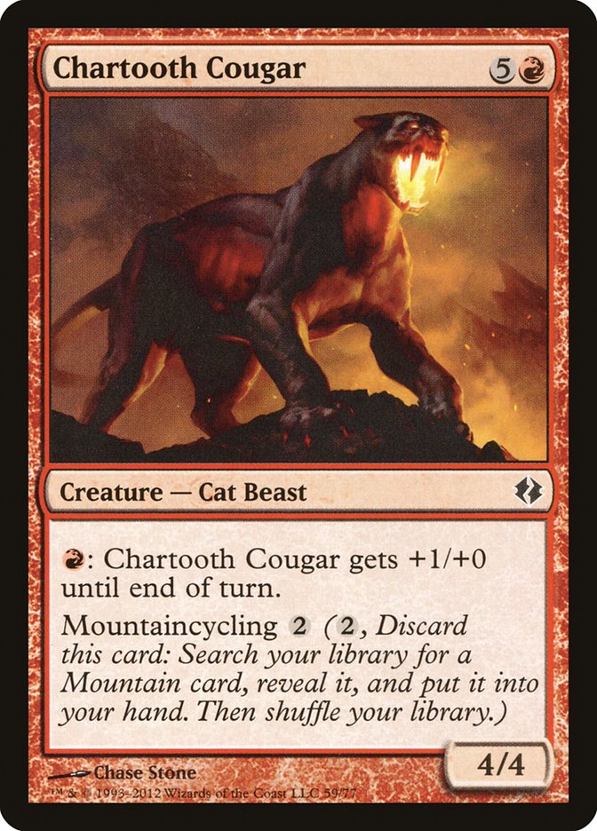 Chartooth Cougar [Duel Decks: Venser vs. Koth] - Magic: The Gathering - Card Brawlers | Quebec | Canada |