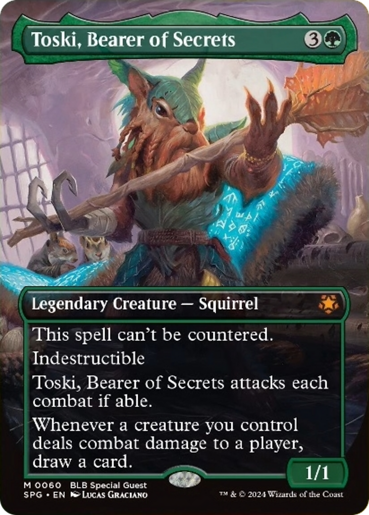 Toski, Bearer of Secrets (Borderless) [Bloomburrow Special Guests] - Magic: The Gathering - Card Brawlers | Quebec | Canada |