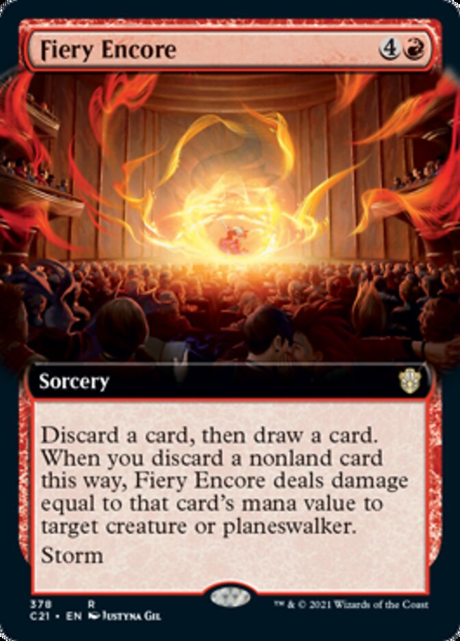 Fiery Encore (Extended Art) [Commander 2021] - Magic: The Gathering - Card Brawlers | Quebec | Canada |