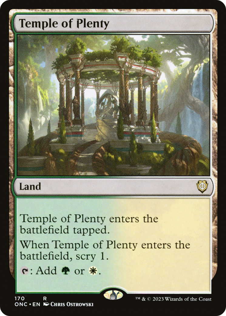 Temple of Plenty [Phyrexia: All Will Be One Commander] - Magic: The Gathering - Card Brawlers | Quebec | Canada |