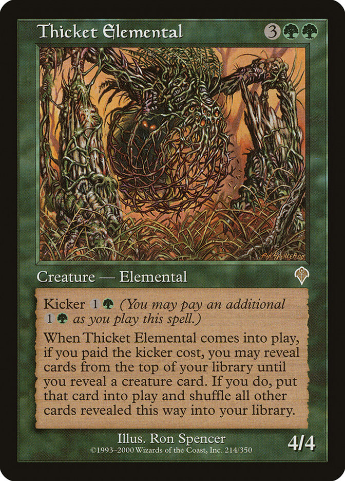Thicket Elemental [Invasion] - Magic: The Gathering - Card Brawlers | Quebec | Canada |