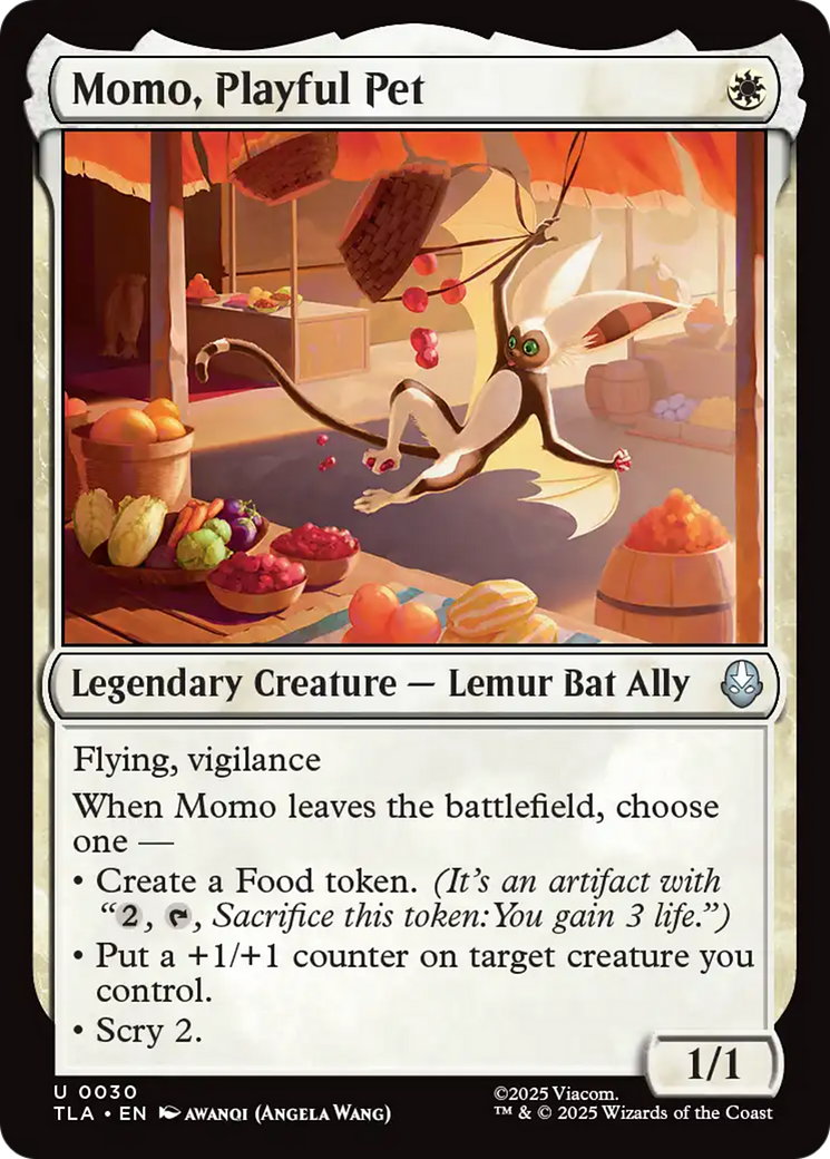 Momo, Playful Pet [Avatar: The Last Airbender] - Magic: The Gathering - Card Brawlers | Quebec | Canada |