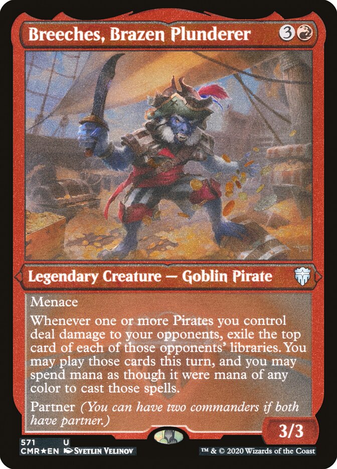 Breeches, Brazen Plunderer (Etched) [Commander Legends] - Magic: The Gathering - Card Brawlers | Quebec | Canada |