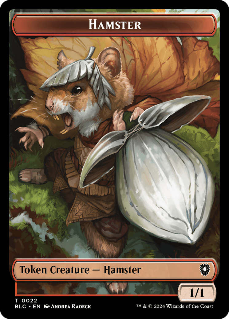 Hamster // Beast (024) Double-Sided Token [Bloomburrow Commander Tokens] - Magic: The Gathering - Card Brawlers | Quebec | Canada |