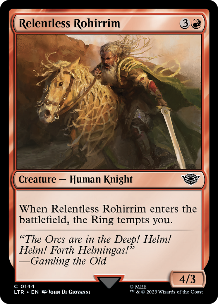 Relentless Rohirrim [The Lord of the Rings: Tales of Middle-Earth] - Magic: The Gathering - Card Brawlers | Quebec | Canada |