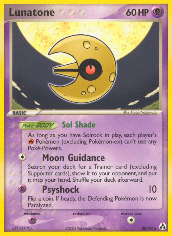 Lunatone (20/92) [EX: Legend Maker] - Pokémon - Card Brawlers | Quebec | Canada |
