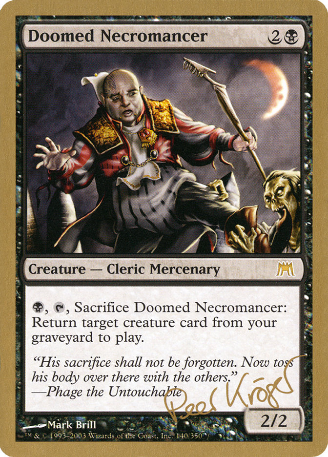 Doomed Necromancer (Peer Kroger) [World Championship Decks 2003] - Magic: The Gathering - Card Brawlers | Quebec | Canada |