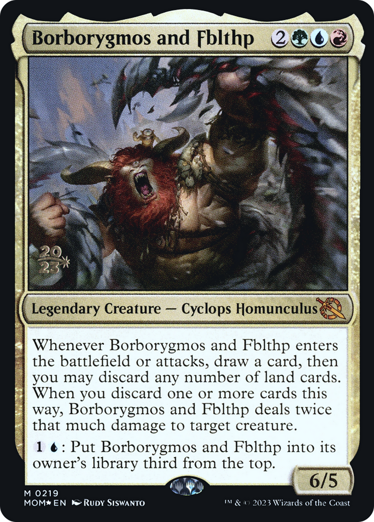 Borborygmos and Fblthp [March of the Machine Prerelease Promos] - Magic: The Gathering - Card Brawlers | Quebec | Canada |