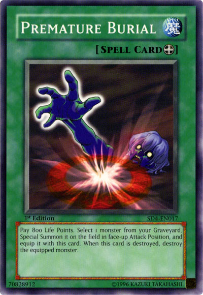 Premature Burial [SD4-EN017] Common - Yu-Gi-Oh! - Card Brawlers | Quebec | Canada |