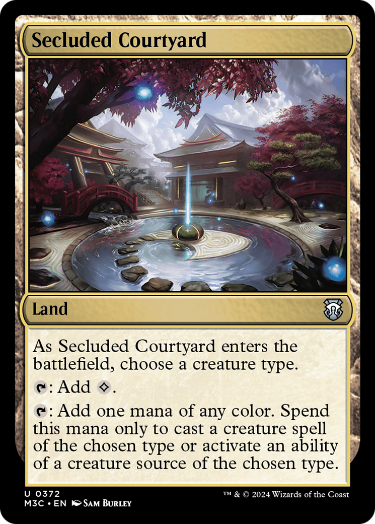 Secluded Courtyard (Ripple Foil) [Modern Horizons 3 Commander] - Magic: The Gathering - Card Brawlers | Quebec | Canada |