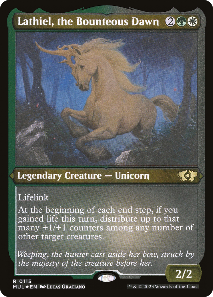 Lathiel, the Bounteous Dawn (Foil Etched) [Multiverse Legends] - Magic: The Gathering - Card Brawlers | Quebec | Canada |